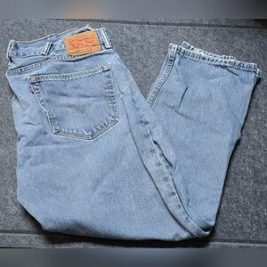 Levi's 505 38x30 Light Blue Straight Jeans (Men's)